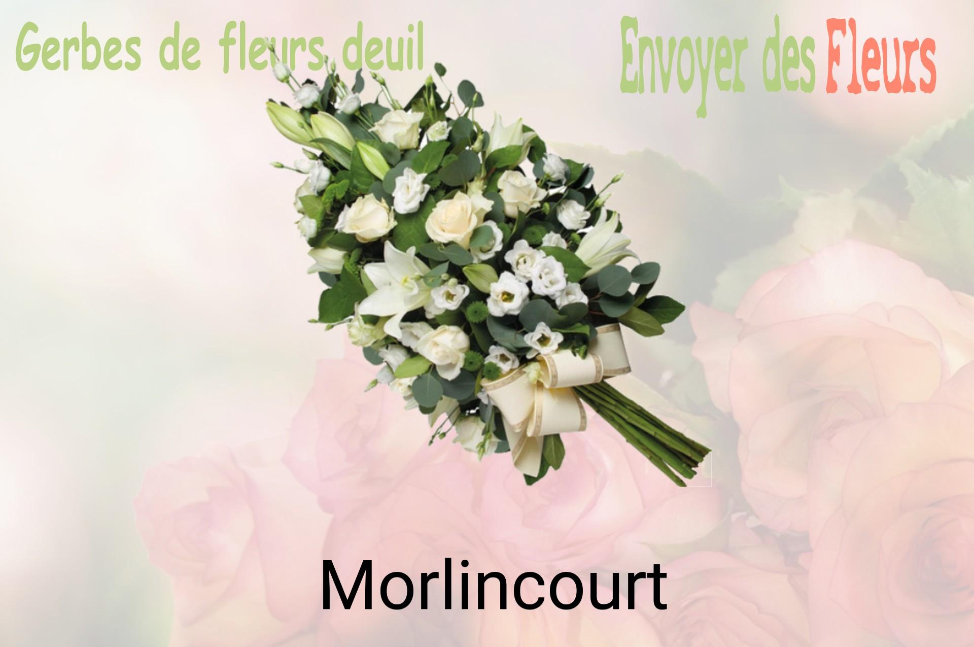 Gerbe de fleurs de deuil livrée à Morlincourt